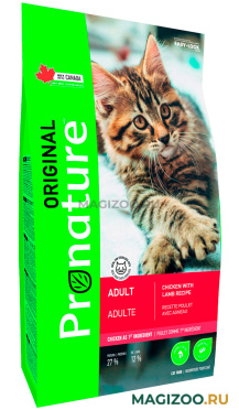 Сухой корм PRONATURE ORIGINAL CAT ADULT для взрослых кошек с курицей и ягненком (0,34 кг)