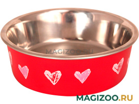 TRIOL миска из нержавеющей стали для собак «Сердца» (0,45 л)
