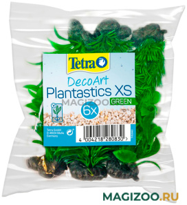 Растение для аквариума пластиковое мини зеленое Tetra DecoArt Plant XS Green Refill 6 см уп. 6 шт (1 уп) 