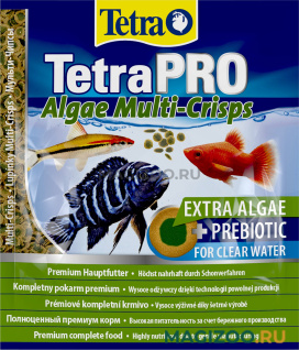 TETRA PRO ALGAE MULTI-CRISPS корм чипсы для всех видов рыб с растительными добавками (12 гр)