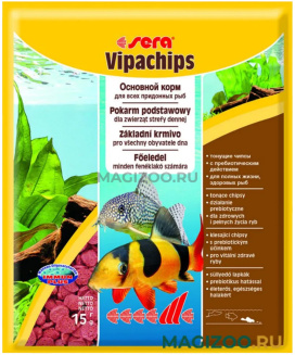 SERA VIPACHIPS корм чипсы для сомов и донных рыб (15 гр)