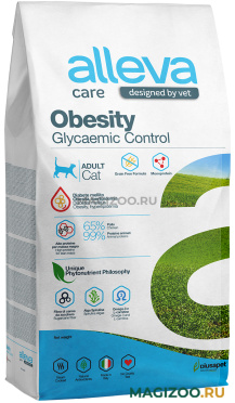 Сухой корм ALLEVA CARE ADULT CAT OBESITY GLYCEMIC CONTROL для взрослых кошек при ожирении (5 кг)