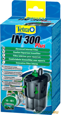 Фильтр внутренний TETRA IN 300 PLUS для аквариума 10 – 40 л, 150 – 300 л/ч, 5 Вт (1шт)