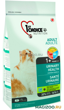 Сухой корм 1ST CHOICE CAT ADULT URINARY HEALTH для взрослых кошек при мочекаменной болезни с курицей (0,34 кг)