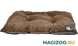 Лежак подушка для собак и кошек Pet Choice пушистый коричневый 65 х 50 х 11 см (1 шт)