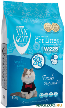 VAN CAT FRESH наполнитель комкующийся для туалета кошек с ароматом весенней свежести (10 кг)