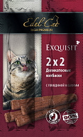 Лакомство EDEL CAT для кошек мини-колбаски жевательные с говядиной и салями (4 шт)