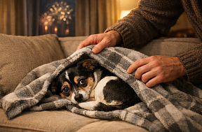 Что делать, если собака боится фейерверков