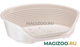 Лежак пластиковый для собак FERPLAST SIESTA DELUXE 6, 70,5 х 52 х 23,5 см (белый) 
