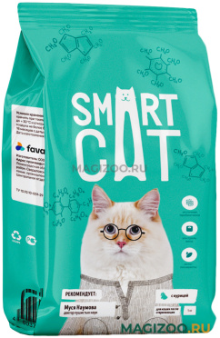 Сухой корм SMART CAT для взрослых кастрированных котов и стерилизованных кошек с курицей (5 кг) 