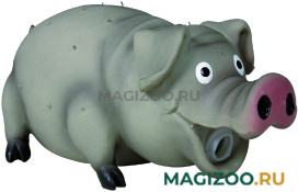Игрушка для собак Trixie Свинья со щетиной с пищалкой 21 см (1 шт)