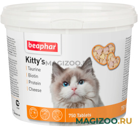 BEAPHAR KITTY`S MIX комплекс витаминов таурин, биотин, протеин, сыр для кошек уп. 750 таблеток (1 шт)