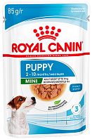 ROYAL CANIN MINI PUPPY для щенков маленьких пород в соусе пауч (85 гр)