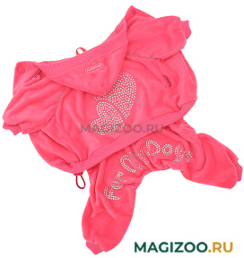 FOR MY DOGS костюм для собак велюр розовый 492SS-2020 P (20)
