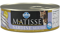 MATISSE MOUSSE SARDINE для взрослых кошек мусс с сардинами (85 гр)