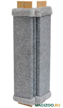 Когтеточка Дарэлл Угловая серый ковролин с пропиткой 57 х 24 х 2 см (1 шт)