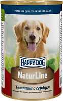 HAPPY DOG NATUR LINE для щенков с телятиной и сердцем (410 гр)