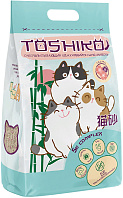 TOSHIKO наполнитель древесный комкующийся для туалета кошек с ароматом сакуры (5 л)