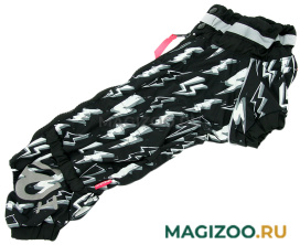 FOR MY DOGS дождевик для таксы Молния черный для мальчиков 528SS-2021 M (TC2) 