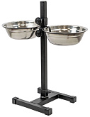 Подставка с мисками регулируемая металлическая Homepet 2 х 1 л (1 шт)