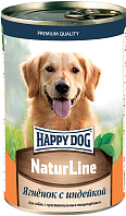 HAPPY DOG NATUR LINE для взрослых собак с ягненком и индейкой (410 гр)