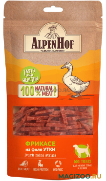 Лакомство AlpenHof для собак маленьких пород и щенков фрикасе с уткой 50 гр (1 уп)