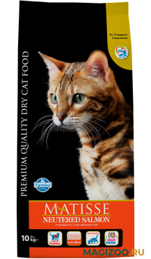 Сухой корм MATISSE NEUTERED SALMON для взрослых кастрированных котов и стерилизованных кошек с лососем (10 кг)