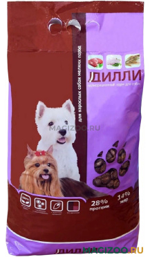 Сухой корм ДИЛЛИ для взрослых собак маленьких пород (3,7 кг)