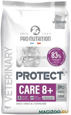 Сухой корм FLATAZOR PROTECT CARE 8+ для пожилых кошек старше 8 лет при хронической почечной недостаточности (2 кг) 