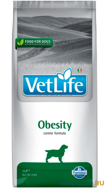 Сухой корм FARMINA VET LIFE CANIN OBESITY для взрослых собак при ожирении (2 кг)