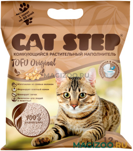 CAT STEP TOFU ORIGINAL - Кэт степ наполнитель комкующийся для туалета кошек (12 л)