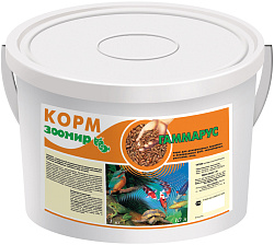 ЗООМИР ГАММАРУС корм для средних и крупных рыб для усиления окраски ведро (10 л)