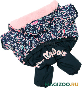 FOR MY DOGS комбинезон для собак синий для девочек FW1003-2021 F (14) 