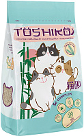 TOSHIKO наполнитель древесный комкующийся для туалета кошек натуральный (5 л)