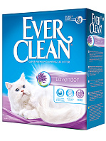 EVER CLEAN LAVENDER наполнитель комкующийся для туалета кошек с ароматом лаванды сиреневая полоска (6 л)