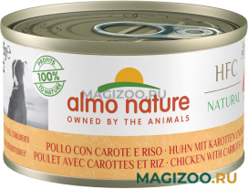 Влажный корм (консервы) ALMO NATURE DOG CUISINE HFC для взрослых собак с курицей, морковью и рисом по-домашнему (95 гр)