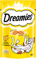 Лакомство DREAMIES для кошек подушечки с сыром (60 гр)
