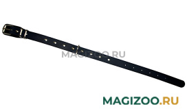 Ошейник для собак кожаный черный 44 - 58 см x 20 мм Аркон о20ч (1 шт) 