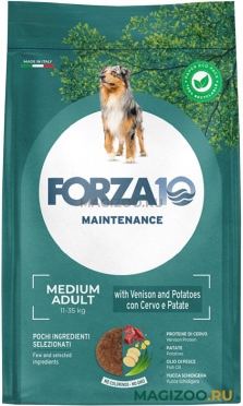 Сухой корм FORZA10 DOG MAINTENANCE ADULT MEDIUM для взрослых собак средних пород с олениной и картофелем (2 кг)