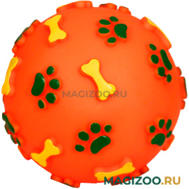 TRIOL игрушка для собак «Мяч с лапками и косточками», 11 см (1 шт)