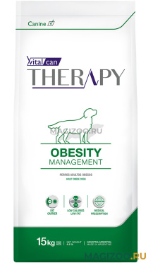 Сухой корм VITALCAN THERAPY CANINE OBESITY MANAGEMENT для взрослых собак контроль избыточного веса (15 кг)
