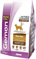 GEMON CAT SENIOR для пожилых кошек старше 11 лет с курицей и рисом (0,4 кг)