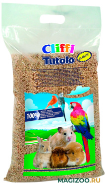 CLIFFI TUTOLO NATURALE кукурузный наполнитель для грызунов (3,7 кг)