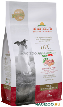 Сухой корм ALMO NATURE HFC XS-S ADULT PORK для взрослых собак маленьких пород со свежей свининой (1,2 кг)