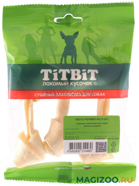 Лакомство TIT BIT для собак кость узловая № 2 3 шт 40 гр (1 шт)