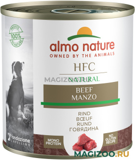 Влажный корм (консервы) ALMO NATURE DOG CLASSIC HFC для взрослых собак с говядиной (290 гр)