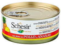 SCHESIR DOG CHICKEN & ANANAS для взрослых собак с цыпленком и ананасом (150 гр)