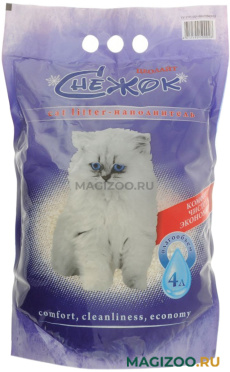 СНЕЖОК ЦЕОЛАЙТ - наполнитель впитывающий для туалета кошек (4 л УЦ)