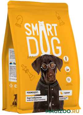 Сухой корм SMART DOG для взрослых собак крупных пород с курицей (3 кг)