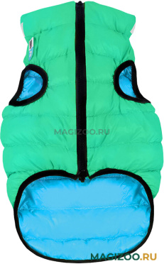 Куртка для собак Collar AiryVest LUMI двусторонняя светящаяся салатово-голубая (M50)